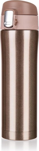 Termo de viaje de acero inoxidable 0,43 l – dorado metálico BODO