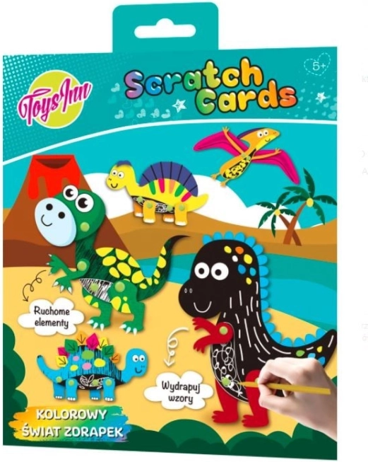 Stnux set creativo de dinosauros para rascar