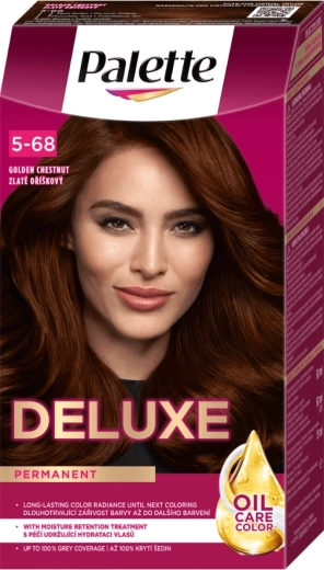 Palette Deluxe tinte permanente para el cabello 5-68 avellana dorada 50 ml