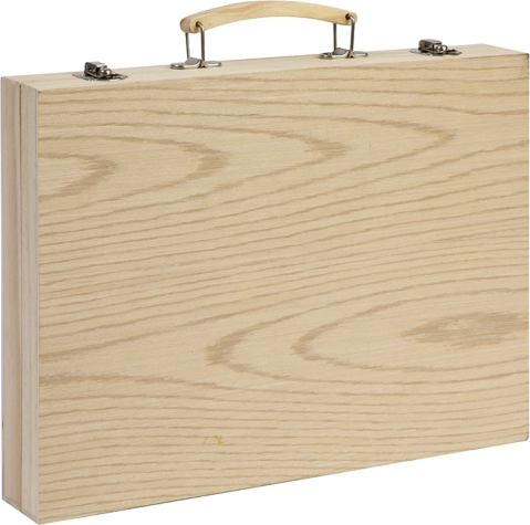 Elegante y resistente maletín de madera