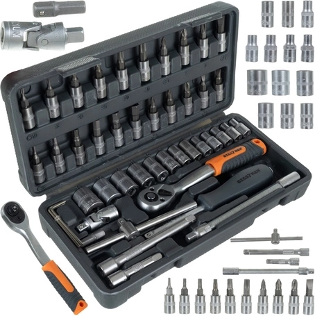 Juego de herramientas en maletín 46 uds BIGSTREN 1/4 con puntas TORX