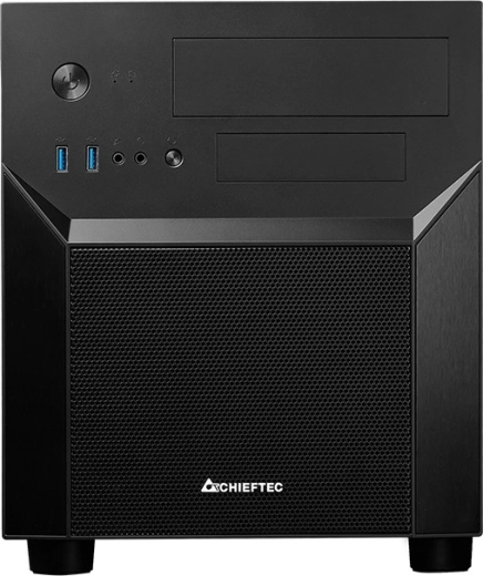Caja de ordenador negra mATX Cube Series Mesh