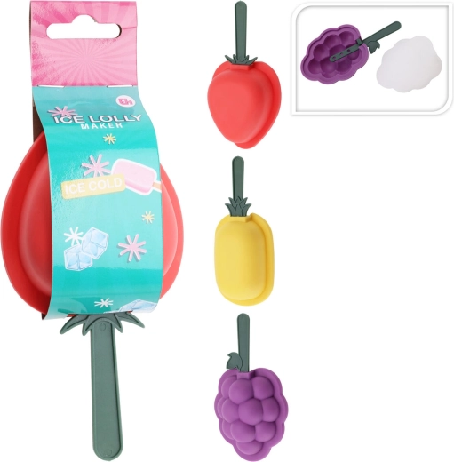 Molde para helados de polipropileno – mix de motivos frutales