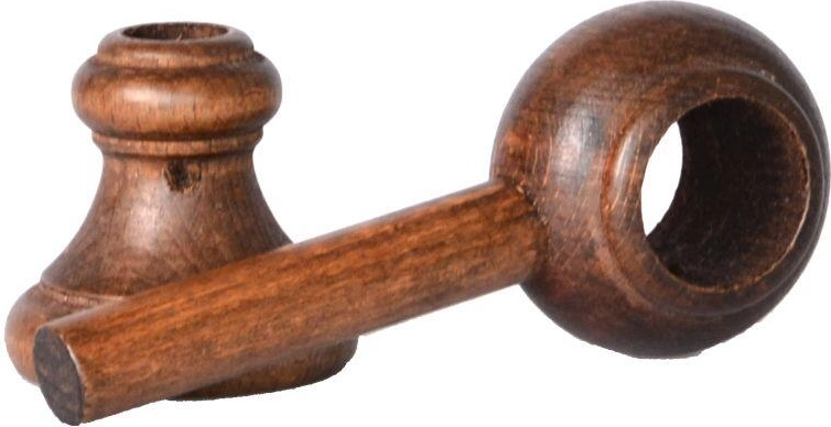 Soporte de madera para barra de cortina – nogal