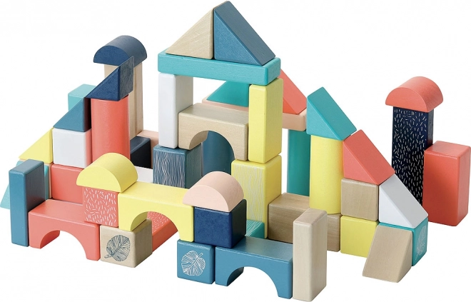 Bloques de construcción de madera Canopée 54 piezas