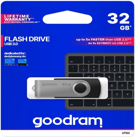 Unidad flash USB GOODRAM Twister azul 32GB