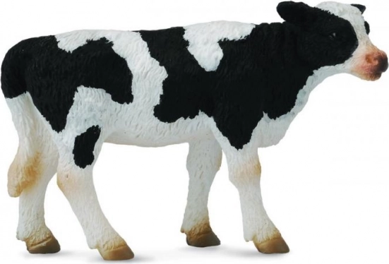Figura de plástico de ternero frisón