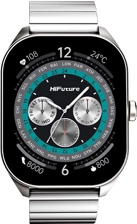 Reloj inteligente HiFuture FutureFit Apex plateado