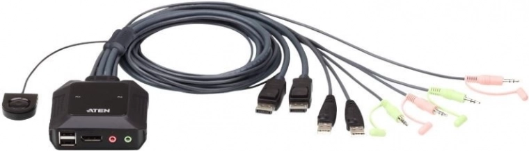 Conmutador KVM USB DP de 2 puertos CS22DP