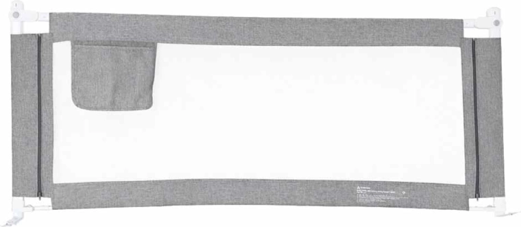 Barrera protectora para cama 140 cm gris