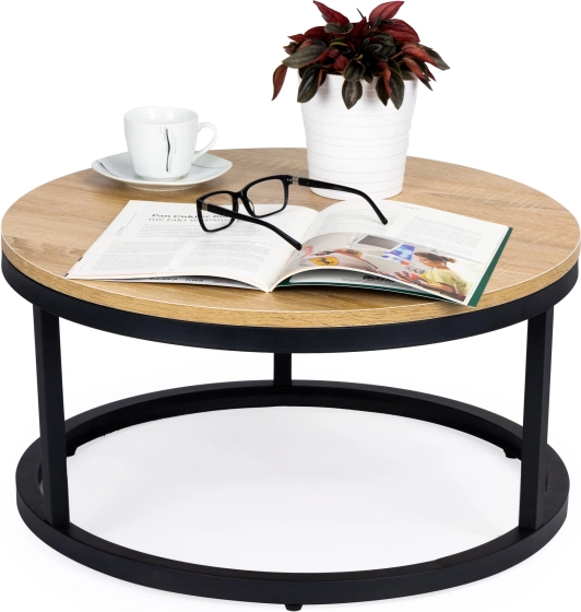 Mesa de centro redonda loft 60 cm MODERNHOME