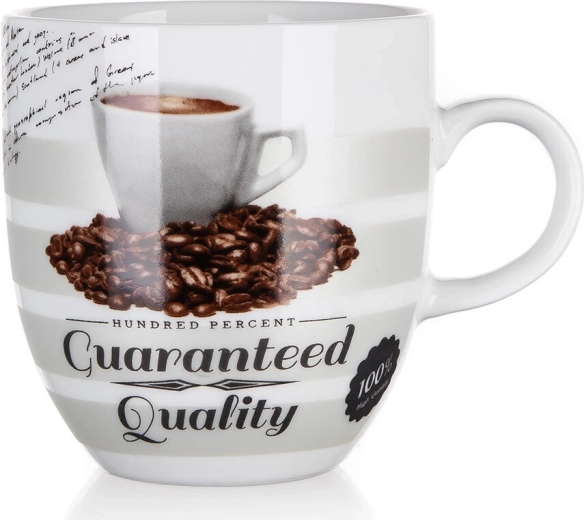 Taza de cerámica CAFE I 280 ml blanca