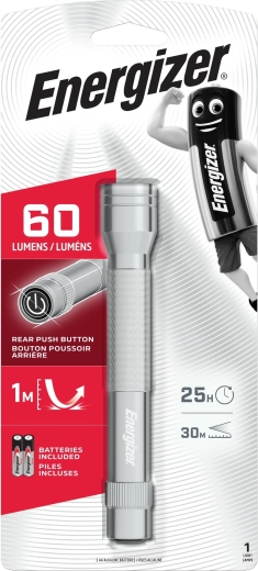 Linterna LED de bolsillo Energizer Metal, 2× AA