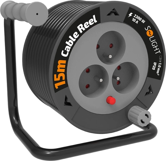 Cable de 15 m en un carrete compacto