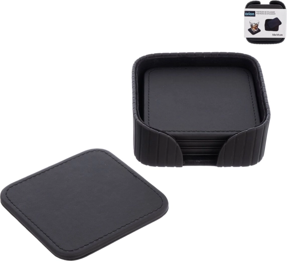 Posavasos Gentleman con soporte de 10 × 10 cm - 4 unidades