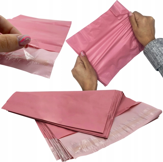 Sobres rosas para mensajería 4XL, 450 × 550 mm, 50 unidades