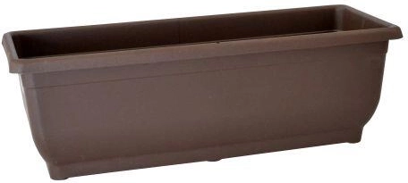 Jardinera con autorriego AQUA GLORIA sin bandeja 50 cm marrón