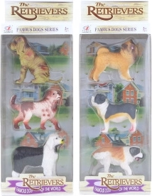 Perros de plástico de 7 cm - 3 uds. – Set 2