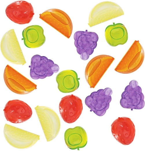 Cubitos de hielo reutilizables con forma de fruta, 20 uds.