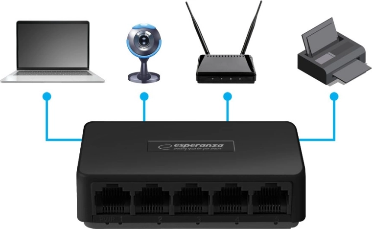 Plug & play y Auto‑MDI/MDIX sin complicaciones
