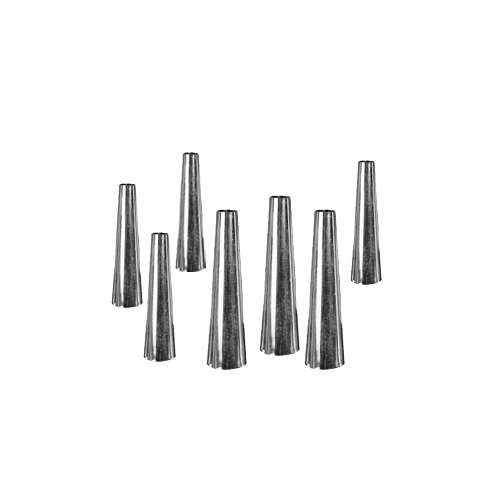 Juego de moldes metálicos para canutillos (kremrole), 10 uds.