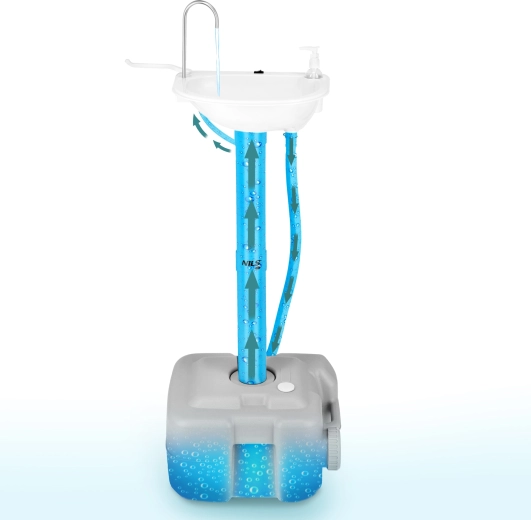 Depósito de 20 l y bomba recargable con USB‑C