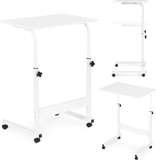 Mesa móvil para portátil para sofá y sillón blanca ModernHome
