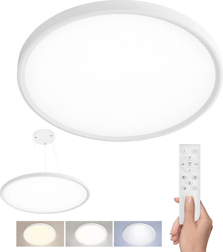 Plafón LED Solight Estela White con mando a distancia 50 W, 60 cm, UGR<19