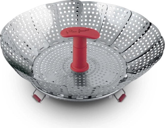 Vapor de Lamart, vaporera plegable de acero inoxidable de 28 cm