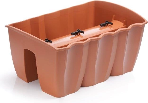Jardinera para barandilla Crown 39,3 cm – terracota