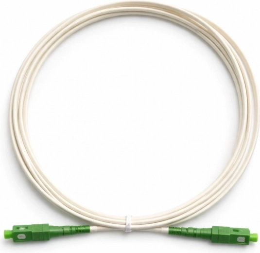 Patchcord óptico SC–SC APC 3 m blanco