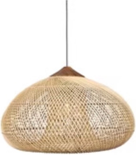 Lámpara colgante de ratán 50 cm – Natural