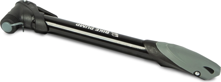 Bomba de mano bidireccional WheelZone para bicicleta, 60 PSI, negra
