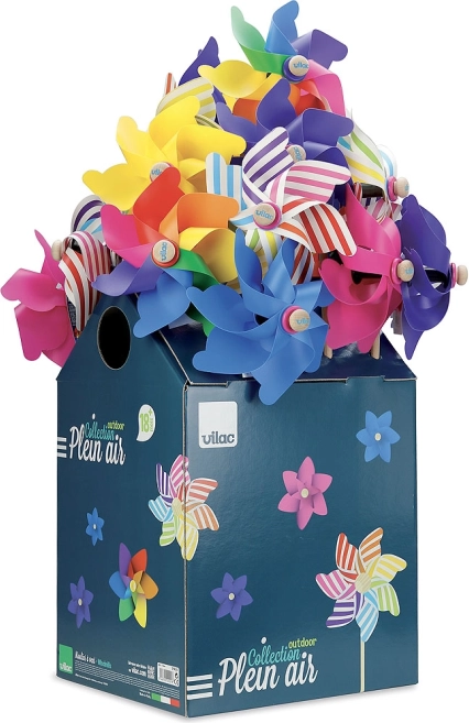 Vilac molinillo de viento en varilla de madera – varios colores