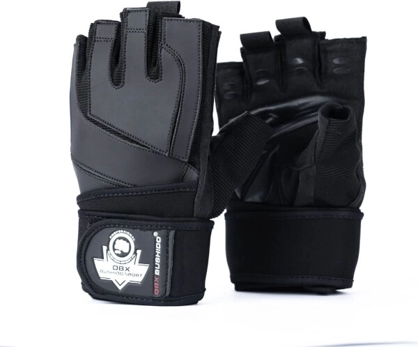 Guantes de fitness DBX BUSHIDO con soporte de muñeca y antideslizante GRIP‑X – M