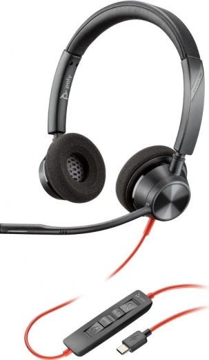 Auriculares estéreo Poly Blackwire 3320 USB-C/A
