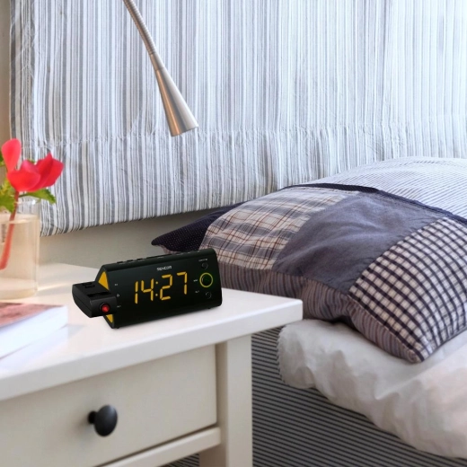 Radio y despertador dual
