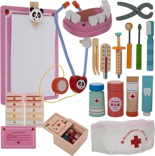43 piezas, incluido equipamiento dental