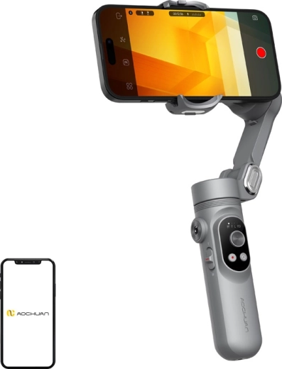 Estabilizador inteligente AOCHUAN Smart X para smartphone gris