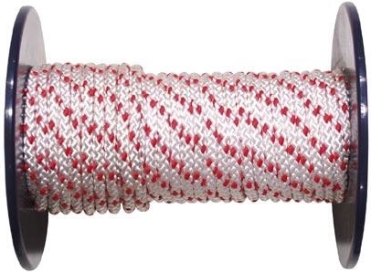 Cuerda trenzada de fibra de polipropileno 8 mm sin núcleo, multicolor, 100 m
