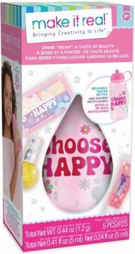 Set de cosmética con botella de agua para niños