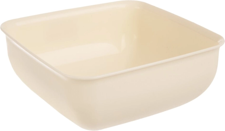 Cuenco de plástico (UH) Sandy 16×16 cm color crema