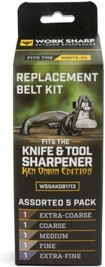Work Sharp juego de bandas abrasivas para Ken Onion Edition, 5 uds