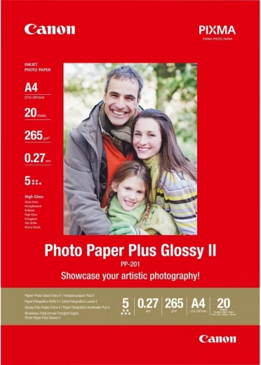 Canon Photo Paper Plus Glossy II A4, 20 hojas