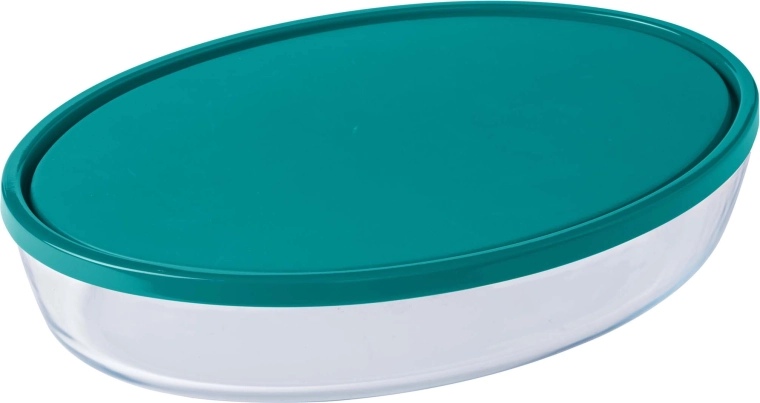 Fuente de horno de vidrio Pyrex con tapa 3,1 l (35 × 24 × 6 cm)