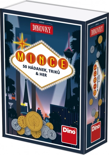 Dino Dinovka monedas – juego lógico de viaje (50 acertijos)