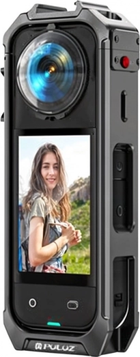 Carcasa protectora metálica PULUZ con tapa de lente para INSTA360 X5