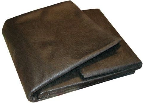 Tela no tejida contra malezas 1,6 × 5 m, negra, UV, 50 g/m²