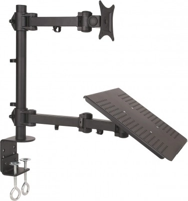 Soporte de escritorio para monitor de 13–27'' y portátil 2 en 1 L-23