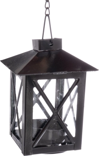 Farol de vidrio con espacio para una luz pequeña